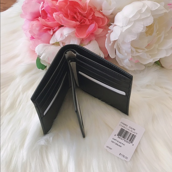 Coach Men’s Compact ID Signature wallet F74993 - Picture 5 of 11